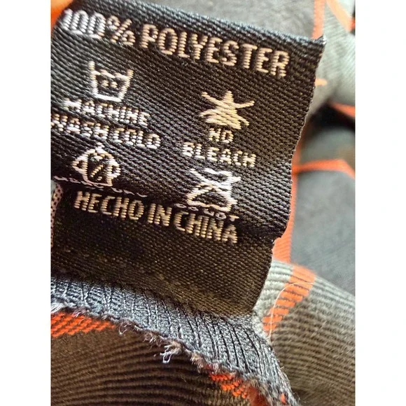 Dixxon Flannel Heritage Shirt Mens 2X Black Orange Plaid XXL D-Tech Long Sleeve - Picture 10 of 12